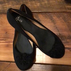 Black Sophie sue flats